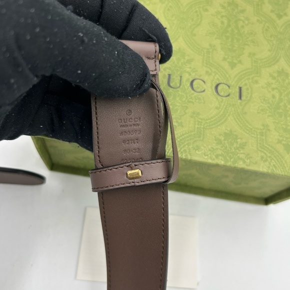 Unisex Gucci GG Marmont, Supreme leather/canvas belt size 80 cm/32 inches main image 8
